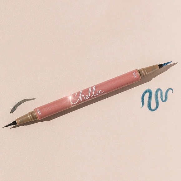 Chella Dual Blue/Black Liquid Eyeliner Pen - Picture 2 of 4